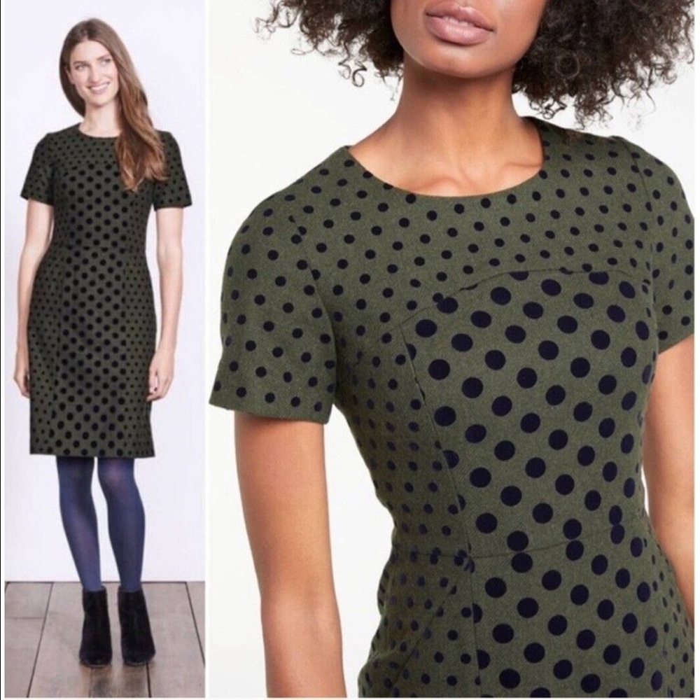 Polka Dot Green Dress